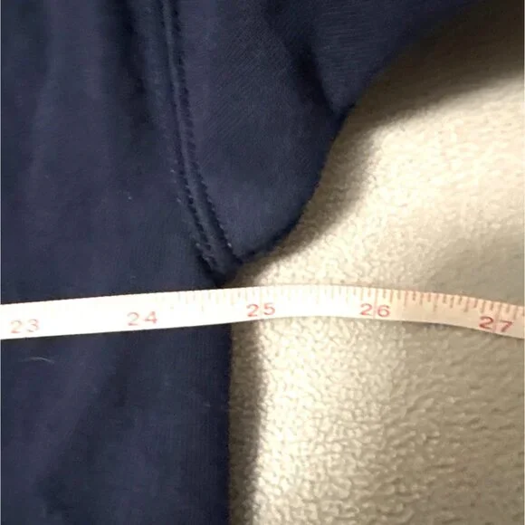 Navy XL Crewneck Sweatshirt Jeep w/American Flag Cotton/Polyester - Picture 5 of 6